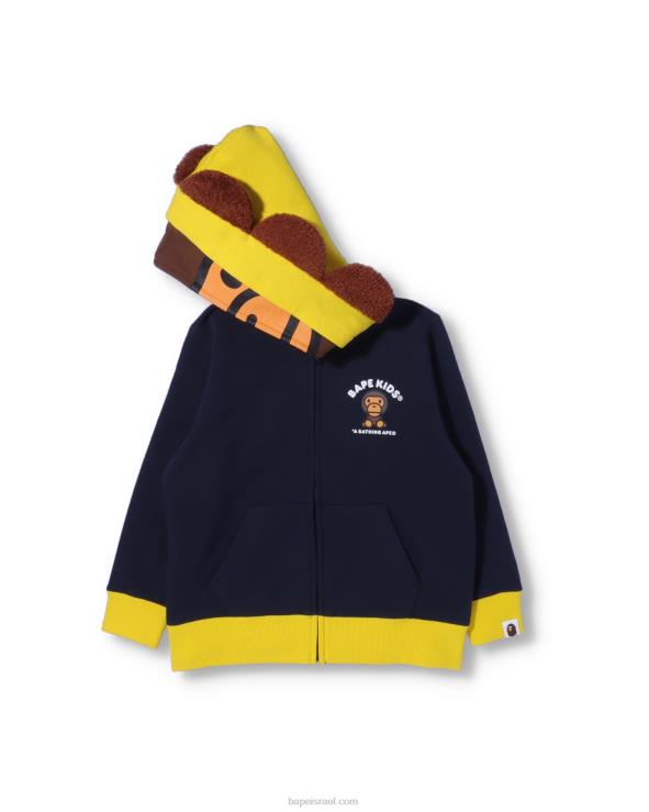 כְּחוֹל A Bathing Ape 644LV1759 ילדים בייבי מילו חברים קפוצ'ון רוכסן