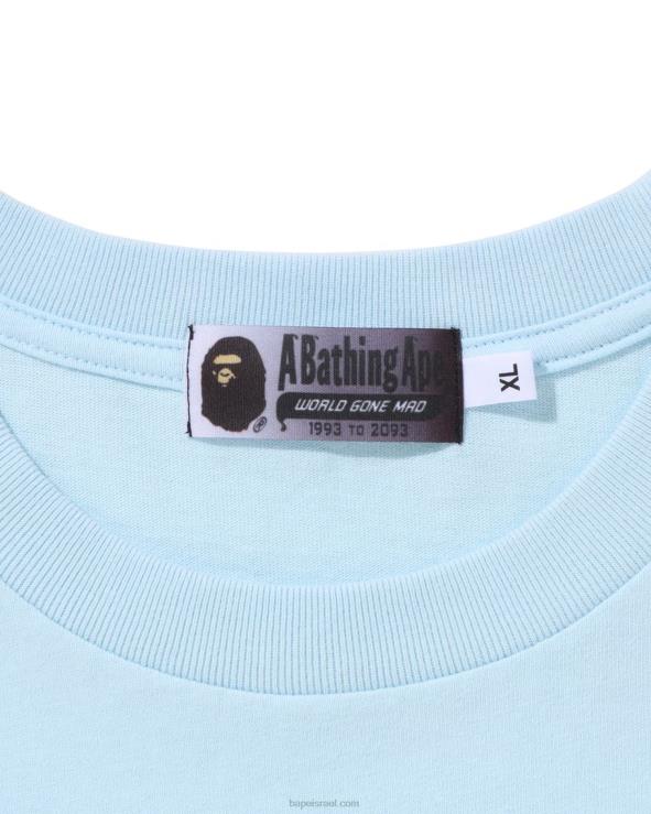 כְּחוֹל A Bathing Ape 644LV175 גברים חולצה בכושר רגוע לדרגת קולג'