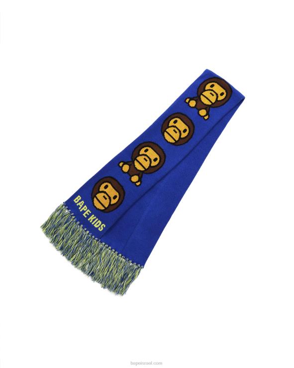 כְּחוֹל A Bathing Ape 644LV1766 ילדים צעיף סרוג בייבי מילו