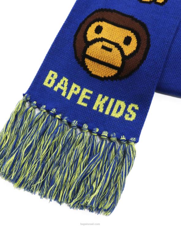 כְּחוֹל A Bathing Ape 644LV1766 ילדים צעיף סרוג בייבי מילו