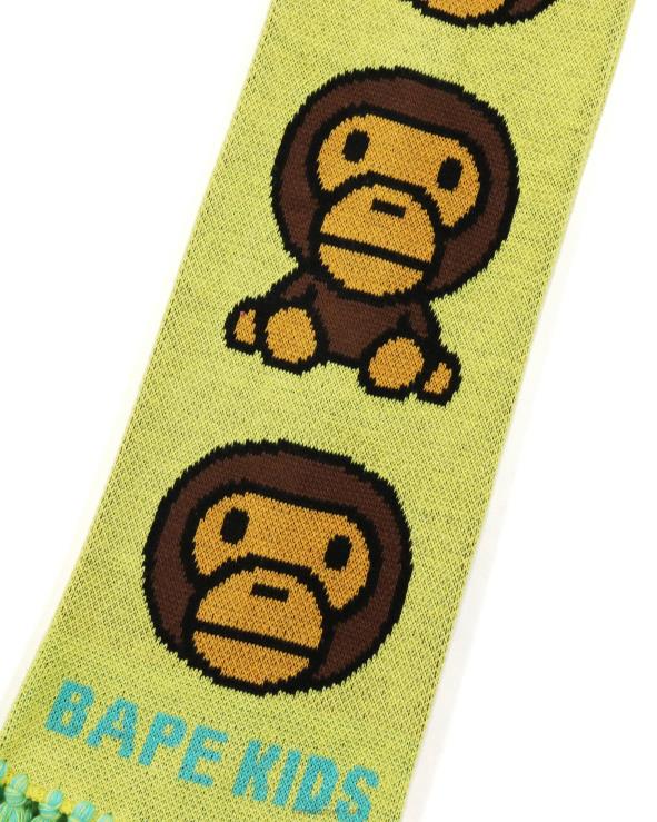 צהוב A Bathing Ape 644LV1768 ילדים צעיף סרוג בייבי מילו