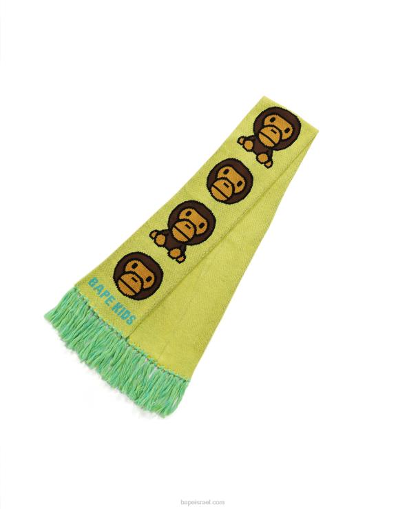 צהוב A Bathing Ape 644LV1768 ילדים צעיף סרוג בייבי מילו