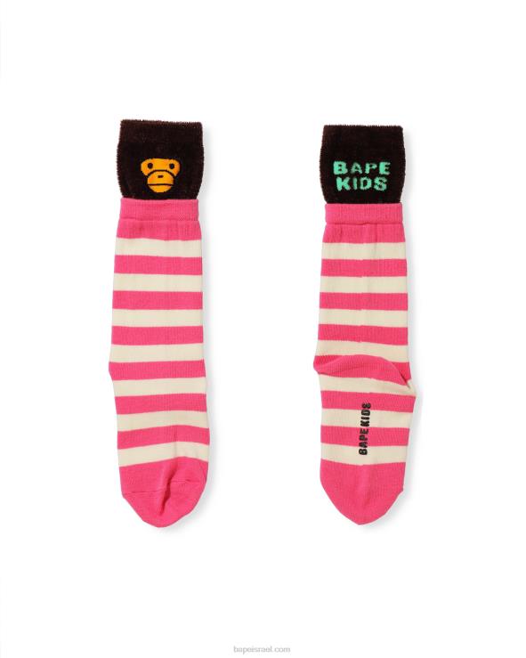 וָרוֹד A Bathing Ape 644LV1770 ילדים גרביים בשכבות בייבי מילו