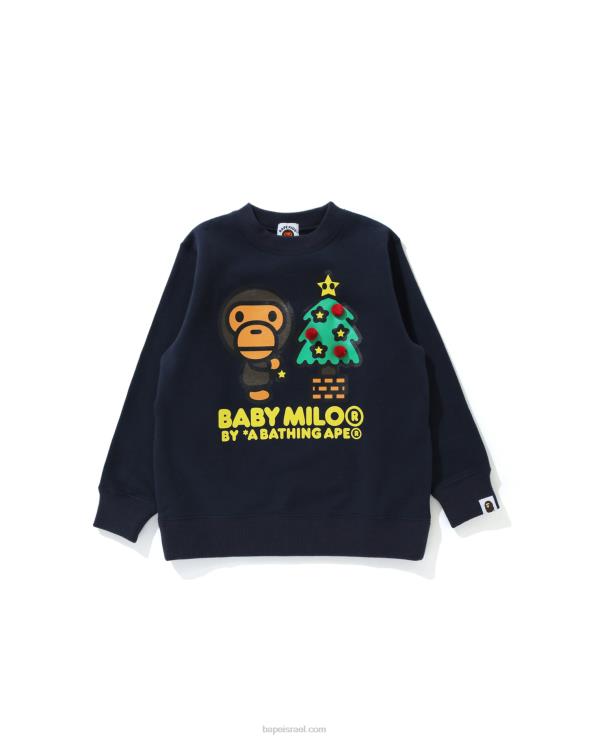 שָׁחוֹר A Bathing Ape 644LV1771 ילדים בייבי מילו זוהר בחושך
