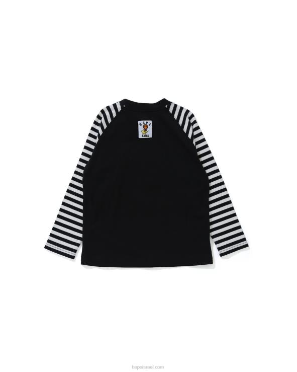 שָׁחוֹר A Bathing Ape 644LV1771 ילדים בייבי מילו זוהר בחושך