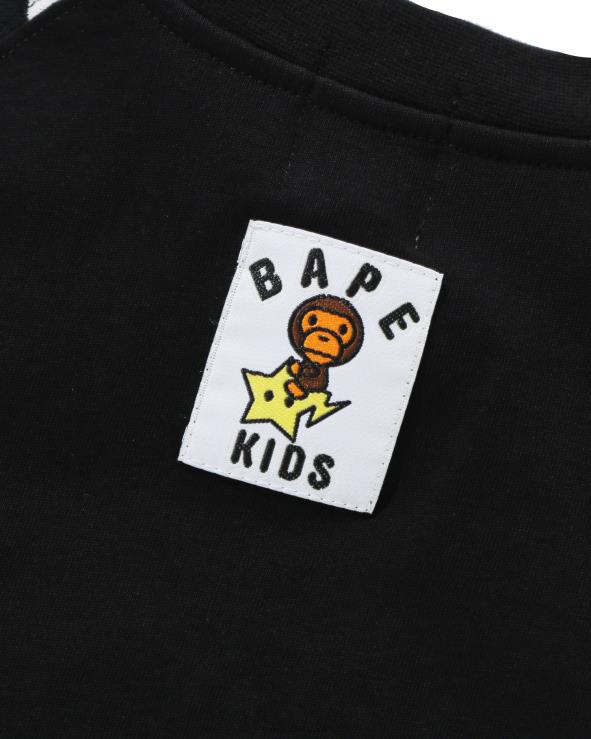 שָׁחוֹר A Bathing Ape 644LV1771 ילדים בייבי מילו זוהר בחושך