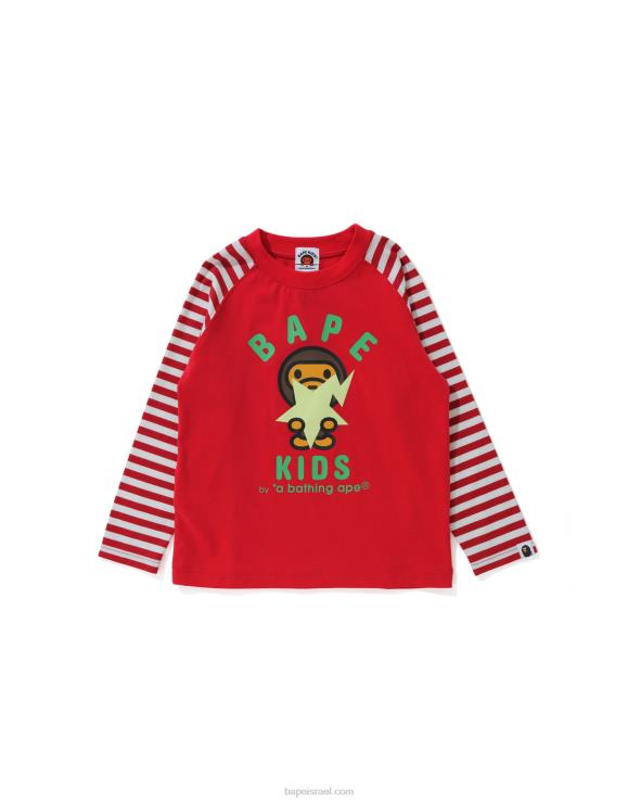 אדום בהיר A Bathing Ape 644LV1772 ילדים בייבי מילו זוהר בחושך