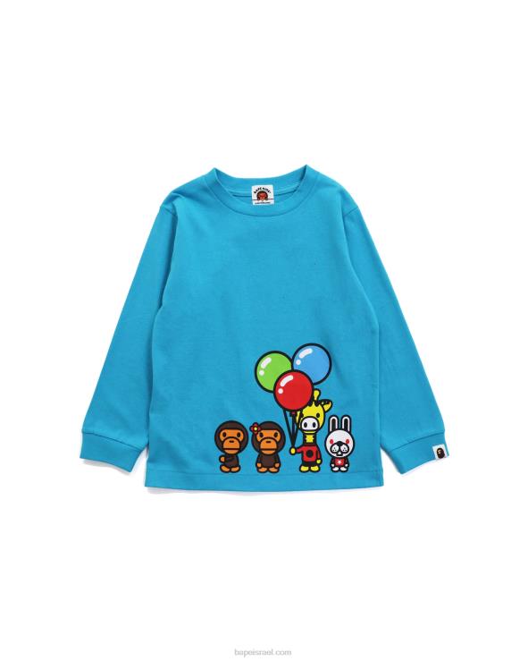כְּחוֹל A Bathing Ape 644LV1773 ילדים טי בייבי מילו וחברים