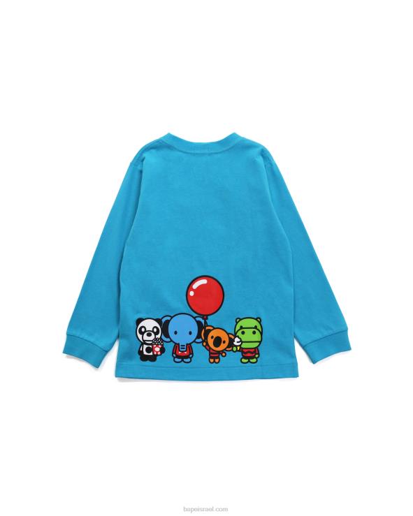 כְּחוֹל A Bathing Ape 644LV1773 ילדים טי בייבי מילו וחברים