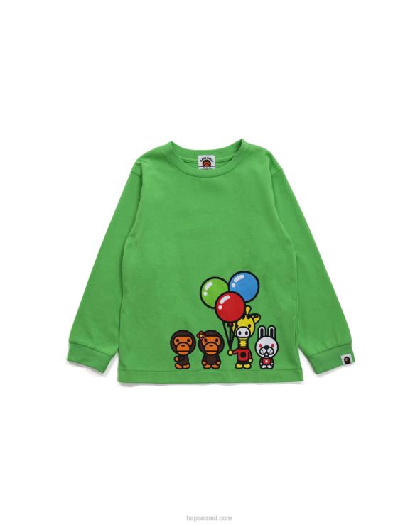ירוק בהיר A Bathing Ape 644LV1774 ילדים טי בייבי מילו וחברים