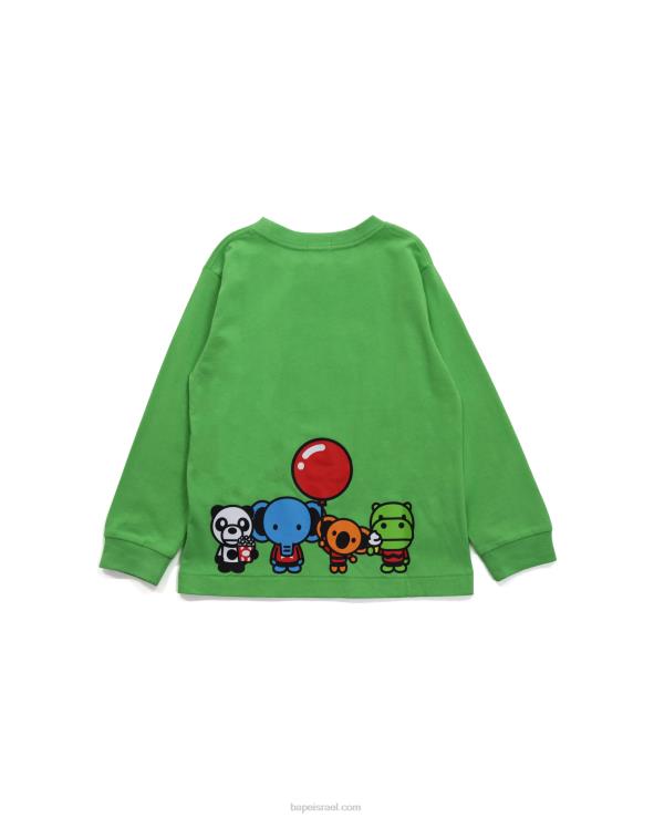 ירוק בהיר A Bathing Ape 644LV1774 ילדים טי בייבי מילו וחברים