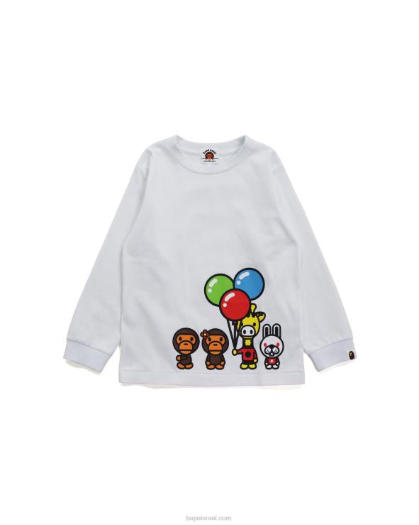 לבן A Bathing Ape 644LV1776 ילדים טי בייבי מילו וחברים