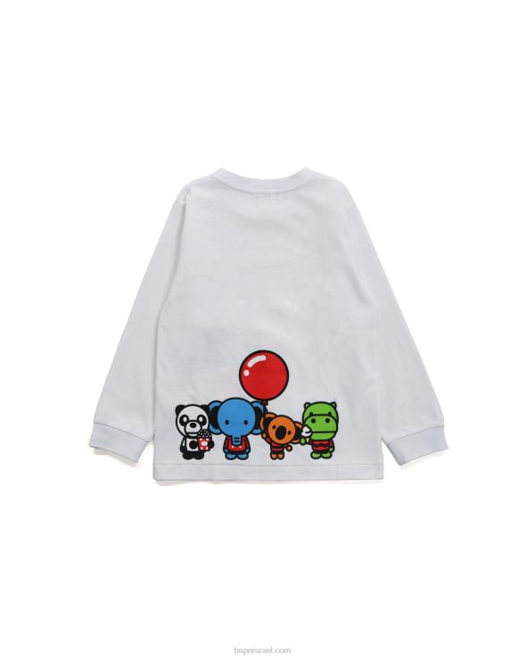 לבן A Bathing Ape 644LV1776 ילדים טי בייבי מילו וחברים