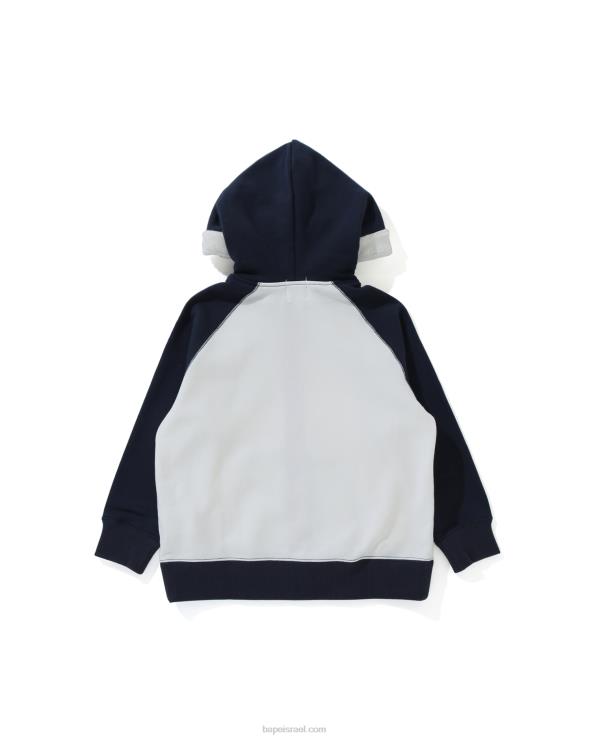 כחול כהה A Bathing Ape 644LV1791 ילדים קפוצ'ון רוכסן בייבי מילו סטאר