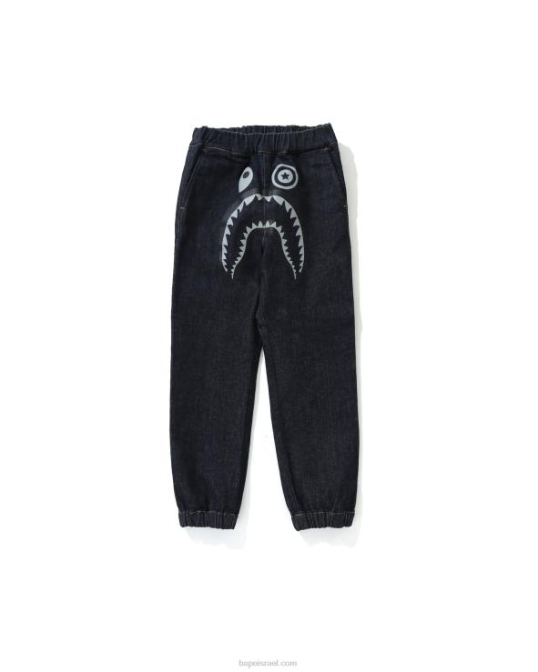 דֵנִים A Bathing Ape 644LV1794 ילדים מכנסי ריצה ג'ינס של כריש