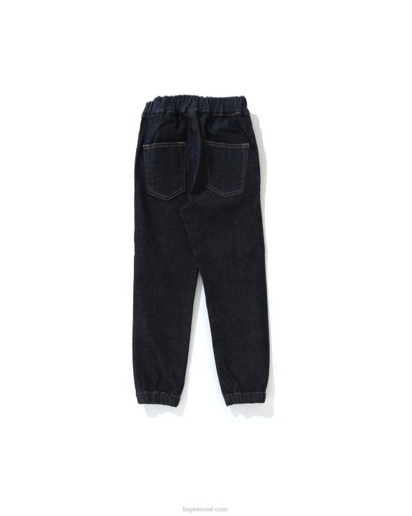 דֵנִים A Bathing Ape 644LV1794 ילדים מכנסי ריצה ג'ינס של כריש