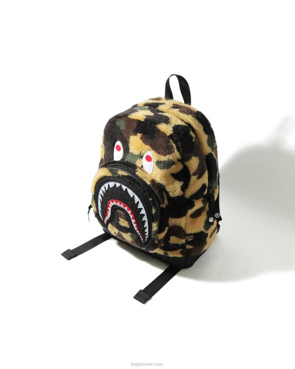 צהוב A Bathing Ape 644LV1798 ילדים תרמיל יום כריש קאמו בואה ראשון