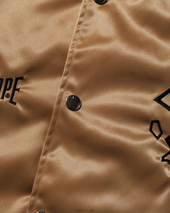 זהב A Bathing Ape 644LV181 גברים ז'קט ניילון לאוניברסיטה
