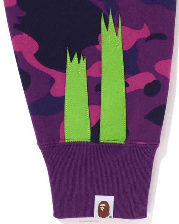 סָגוֹל A Bathing Ape 644LV187 גברים קפוצ'ון עם רוכסן מלא בצבע camo panda