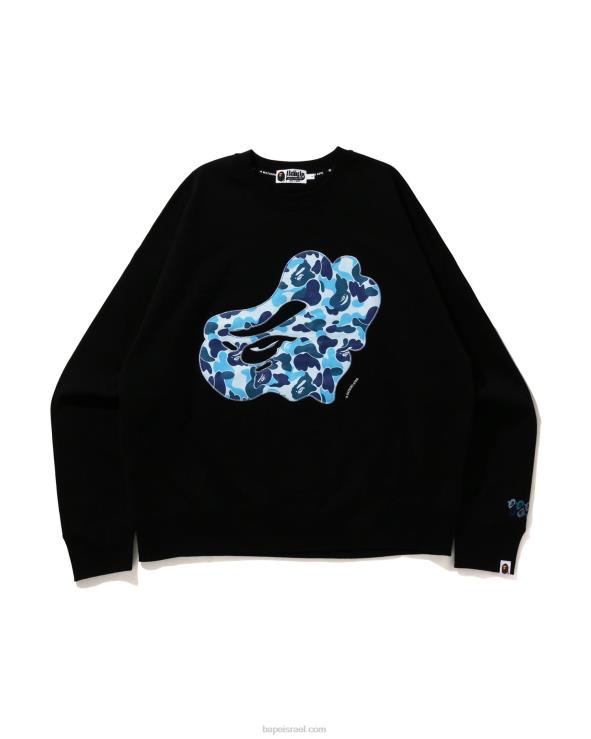 שָׁחוֹר A Bathing Ape 644LV199 גברים abc camo patch צווארון צווארון בכושר נינוח