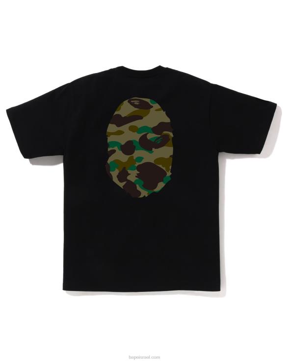 שָׁחוֹר A Bathing Ape 644LV1 גברים 1st camo shirt big head