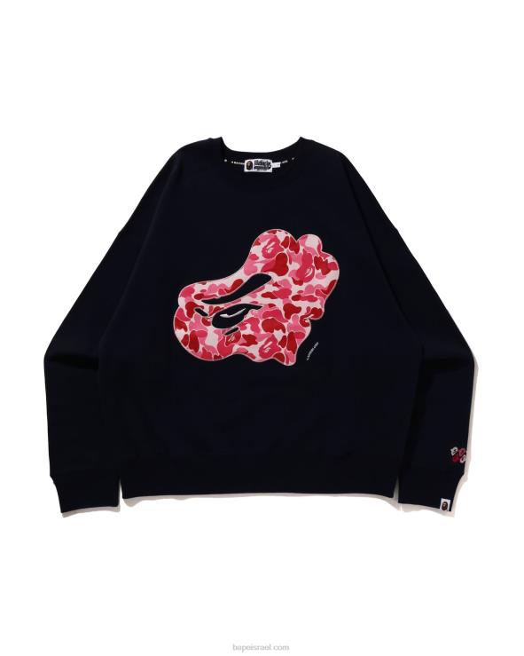 כחול כהה A Bathing Ape 644LV201 גברים abc camo patch צווארון צווארון בכושר נינוח