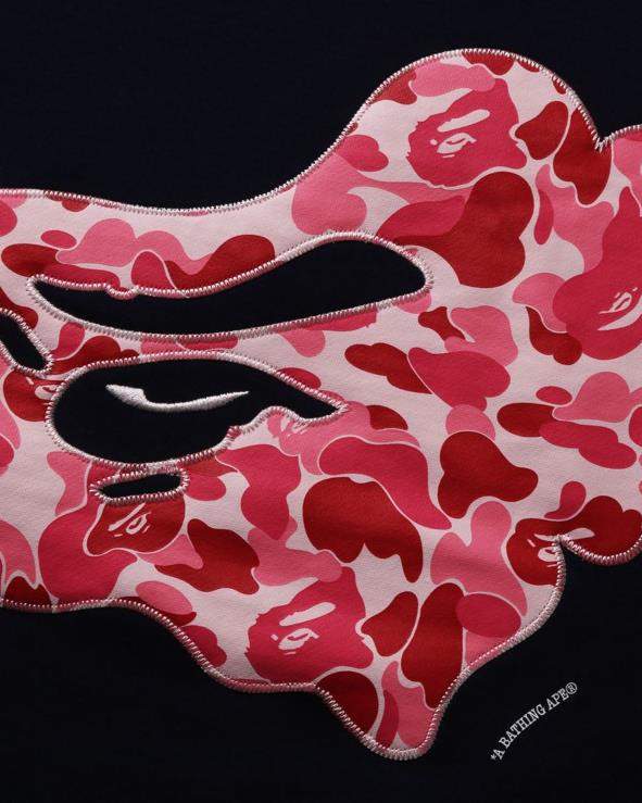 כחול כהה A Bathing Ape 644LV201 גברים abc camo patch צווארון צווארון בכושר נינוח
