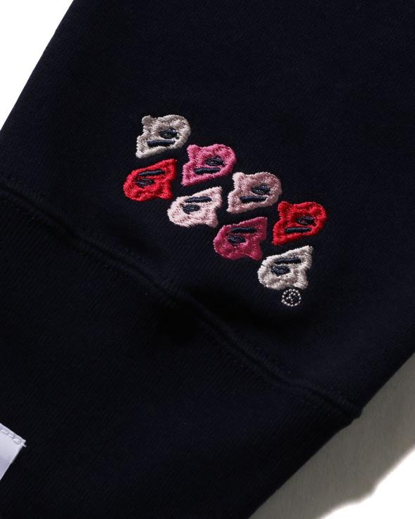 כחול כהה A Bathing Ape 644LV201 גברים abc camo patch צווארון צווארון בכושר נינוח