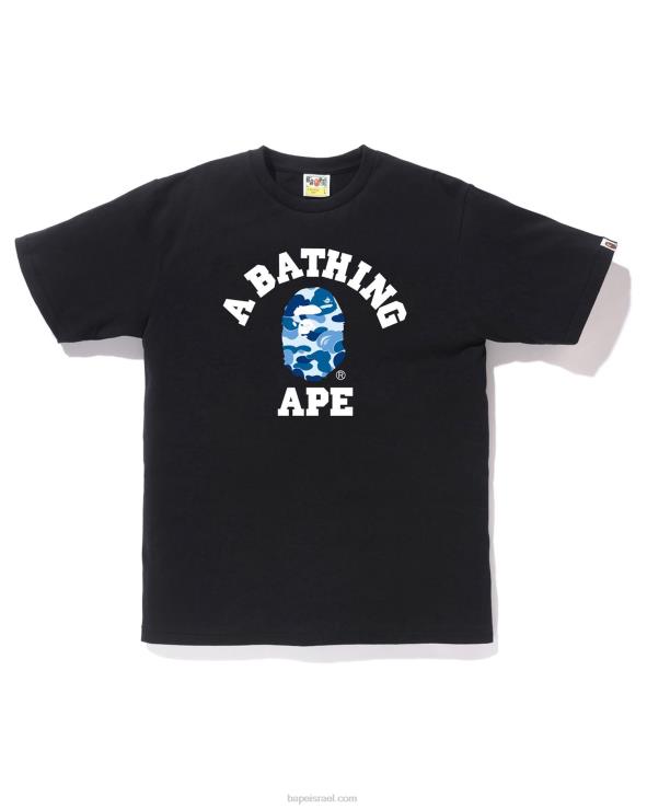 שָׁחוֹר A Bathing Ape 644LV208 גברים T-shirt college abc camo