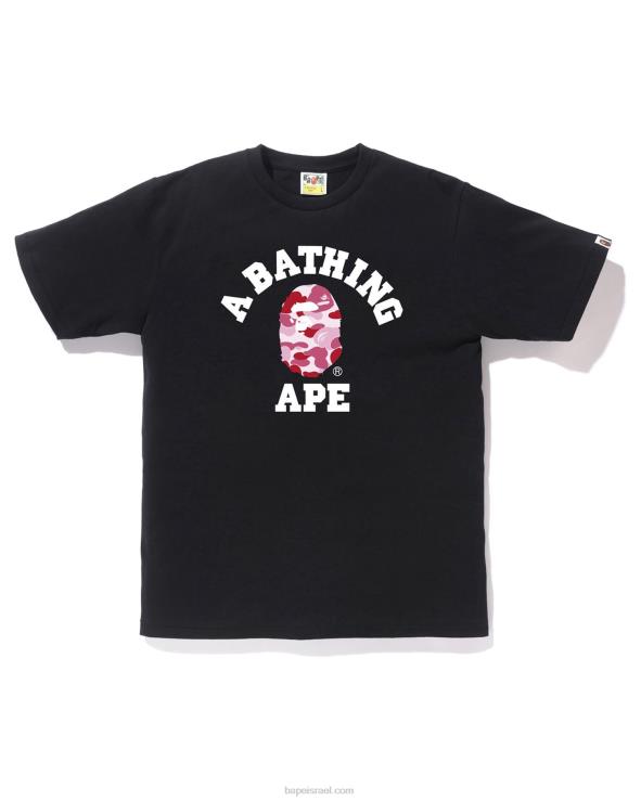 שָׁחוֹר A Bathing Ape 644LV210 גברים T-shirt college abc camo