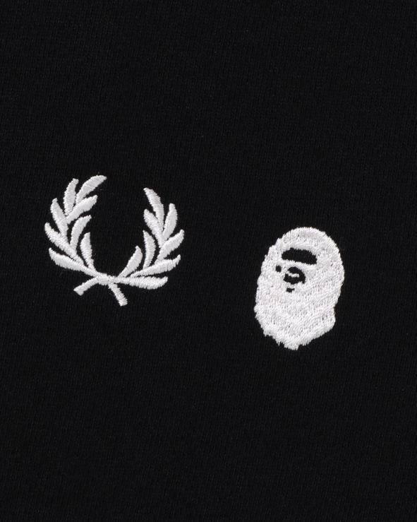 שָׁחוֹר A Bathing Ape 644LV215 גברים x fred perry color camo קפוצ'ון רוכסן