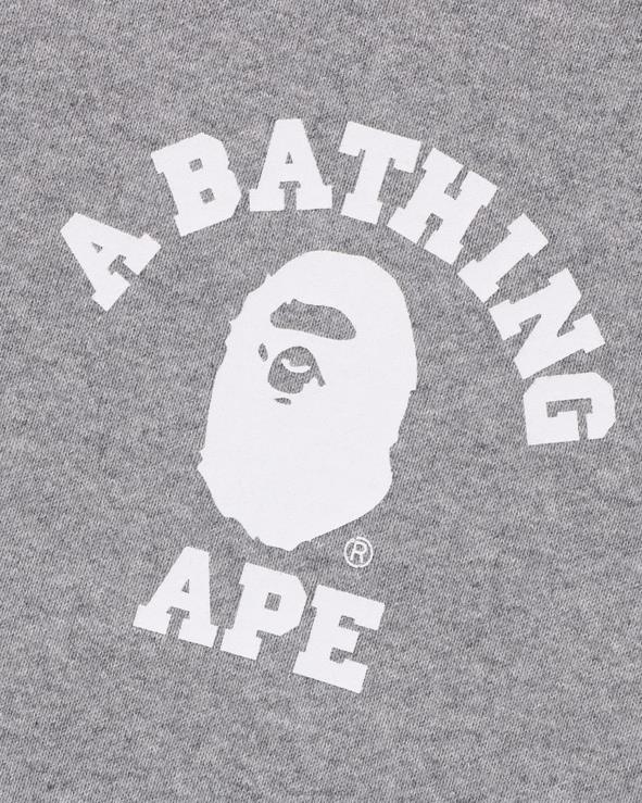 אפור A Bathing Ape 644LV235 גברים קפוצ'ון עם רוכסן מלא בקולג'