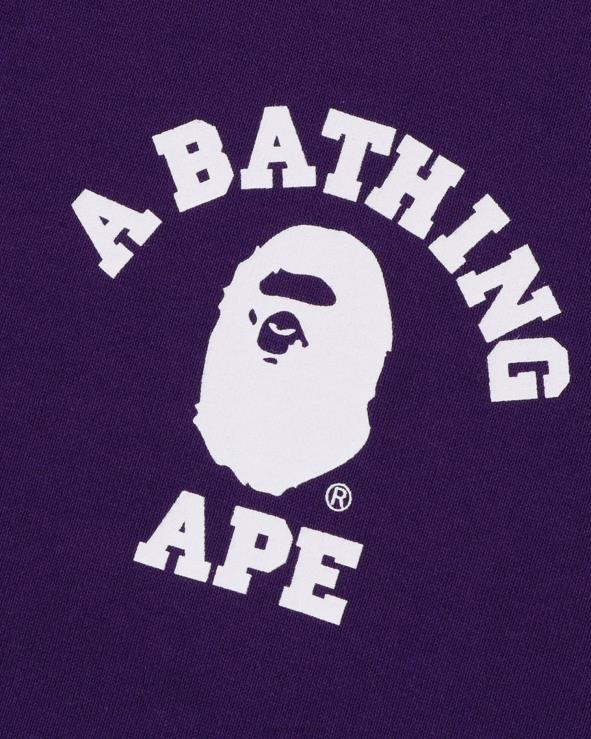 סָגוֹל A Bathing Ape 644LV237 גברים קפוצ'ון עם רוכסן מלא בקולג'