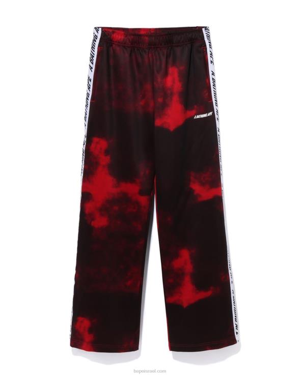 אדום בהיר A Bathing Ape 644LV239 גברים מכנסי טרנינג tie dye