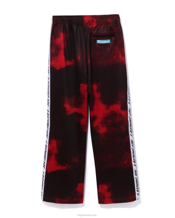 אדום בהיר A Bathing Ape 644LV239 גברים מכנסי טרנינג tie dye