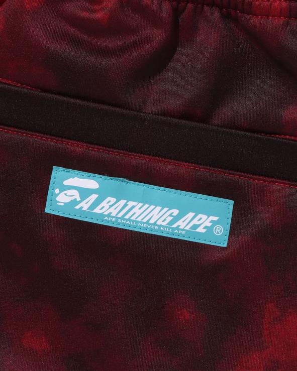 אדום בהיר A Bathing Ape 644LV239 גברים מכנסי טרנינג tie dye
