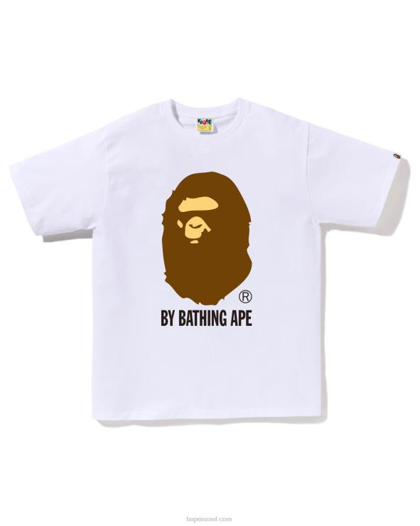 לבן A Bathing Ape 644LV24 גברים על ידי רחצה טי