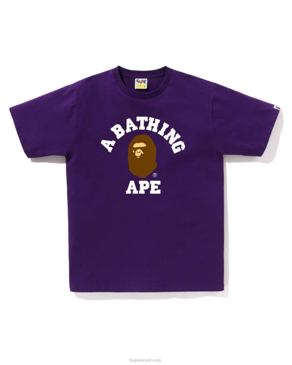 סָגוֹל A Bathing Ape 644LV246 גברים חולצה מכללה