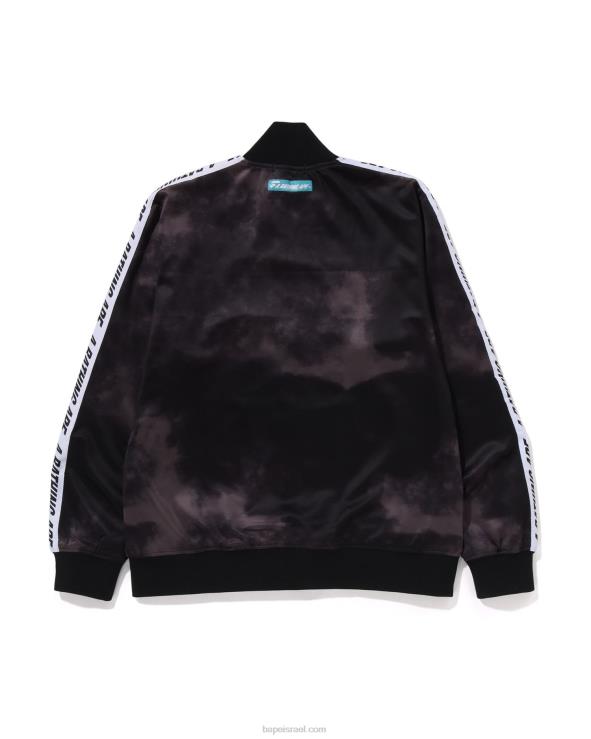אפור כהה A Bathing Ape 644LV248 גברים ז'קט מעיל קשירה