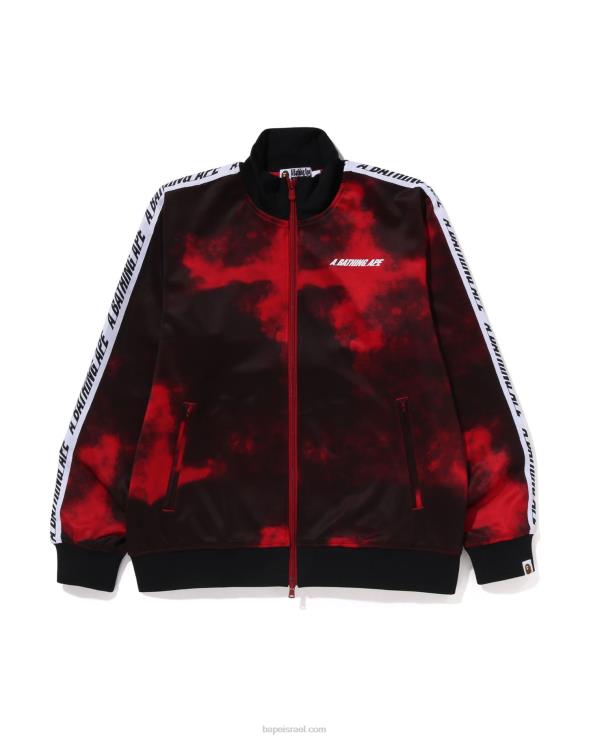 אדום בהיר A Bathing Ape 644LV249 גברים ז'קט מעיל קשירה