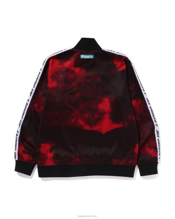 אדום בהיר A Bathing Ape 644LV249 גברים ז'קט מעיל קשירה