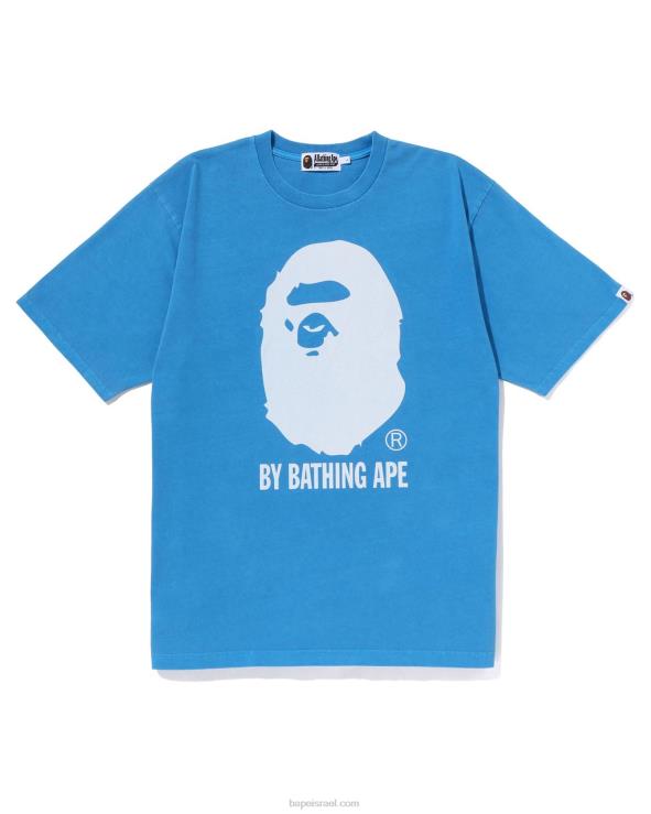 שמים כחולים A Bathing Ape 644LV251 גברים צבוע יתר על המידה על ידי טי רגוע