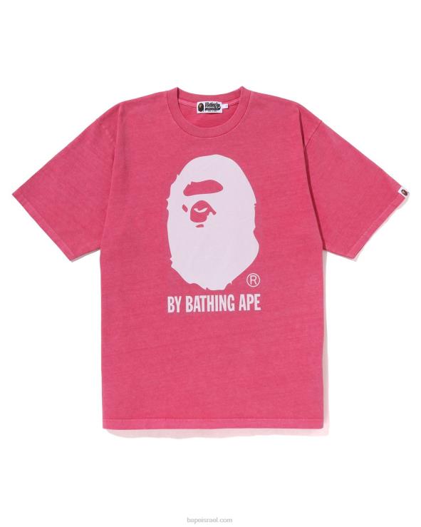 ורד קרמין A Bathing Ape 644LV253 גברים צבוע יתר על המידה על ידי טי רגוע