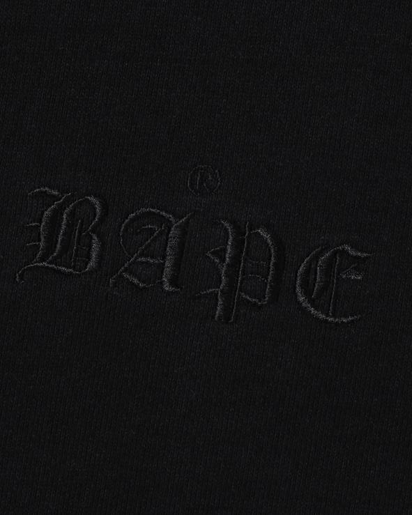 שָׁחוֹר A Bathing Ape 644LV272 גברים קפוצ'ון סוודר ראש