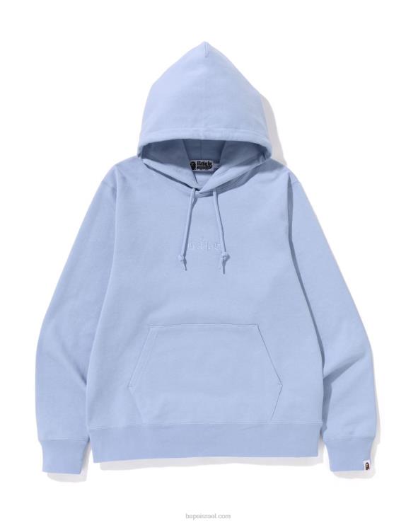 כחול בהיר A Bathing Ape 644LV273 גברים קפוצ'ון סוודר ראש