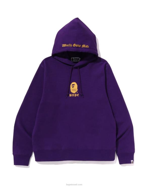 סָגוֹל A Bathing Ape 644LV279 גברים סוודר קפוצ'ון