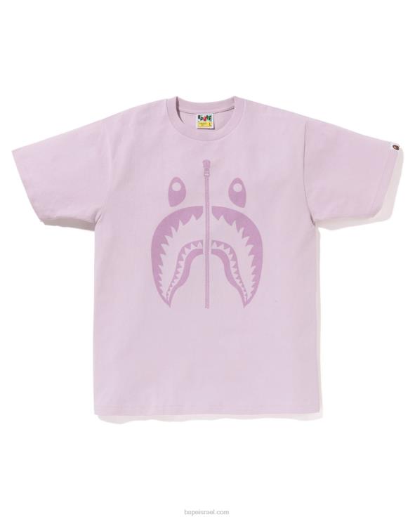 ענבים מעושן A Bathing Ape 644LV282 גברים טי כריש פיגמנט