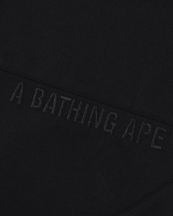 שָׁחוֹר A Bathing Ape 644LV291 גברים מכנסי צ'ינו בגזרה רפויה