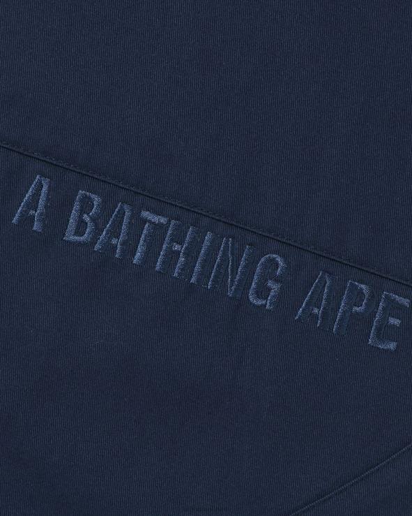 כחול כהה A Bathing Ape 644LV292 גברים מכנסי צ'ינו בגזרה רפויה