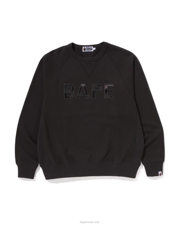 אפור כהה A Bathing Ape 644LV294 גברים תיקון צווארון צווארון בכושר נינוח